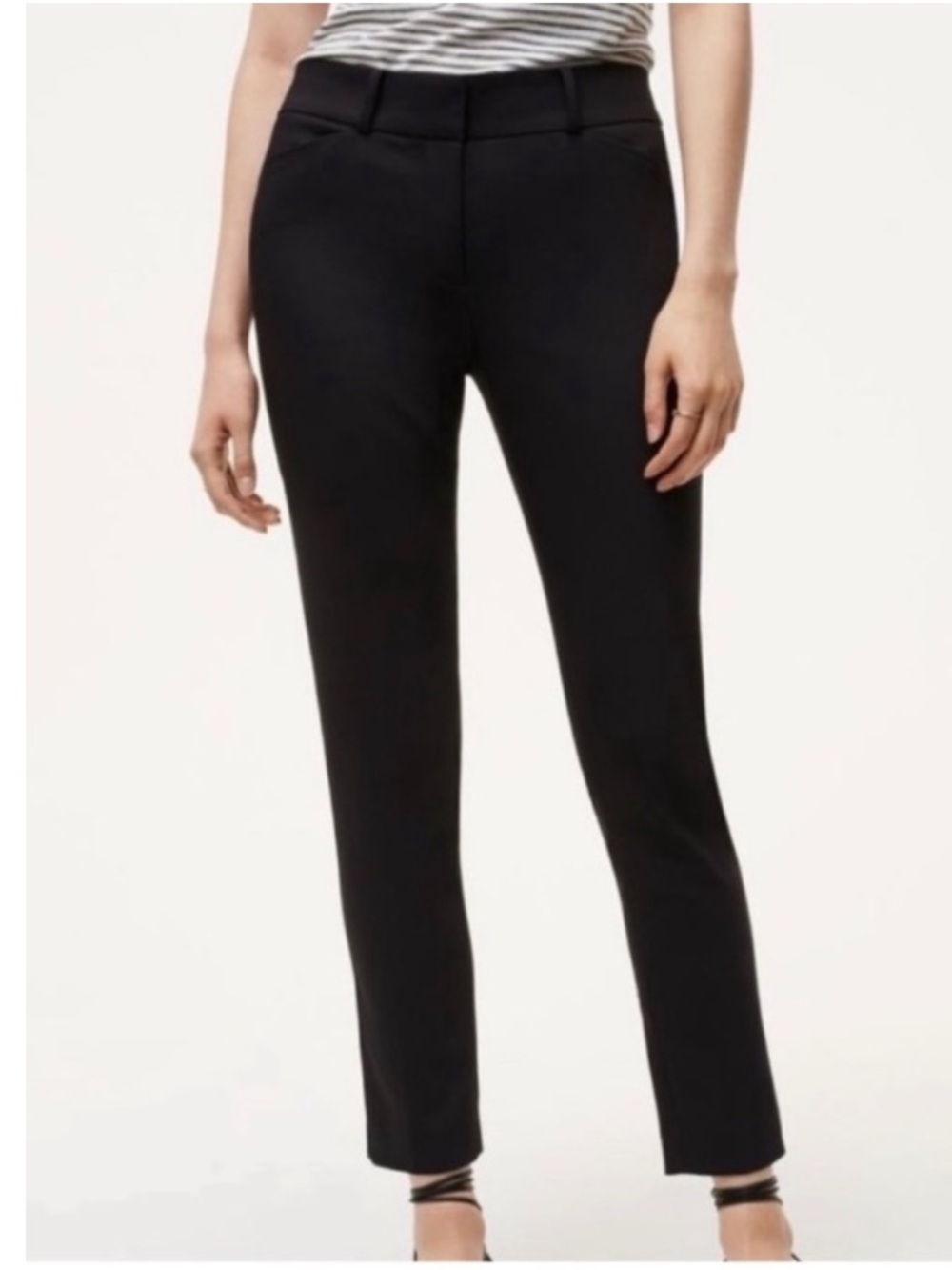 Ann Taylor LOFT Tall Julie Mid-Rise Skinny Trouser Ankle Pant Career Stretch 14T